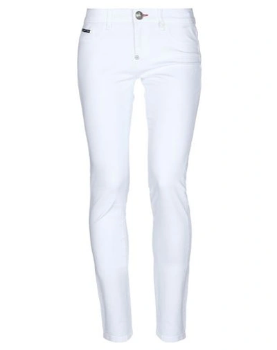 Shop Philipp Plein Jeans In White