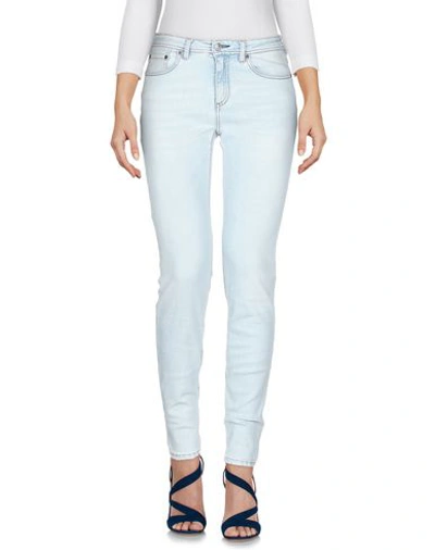 Shop Acne Studios Woman Jeans Blue Size 25w-32l Cotton, Elastomultiester, Elastane