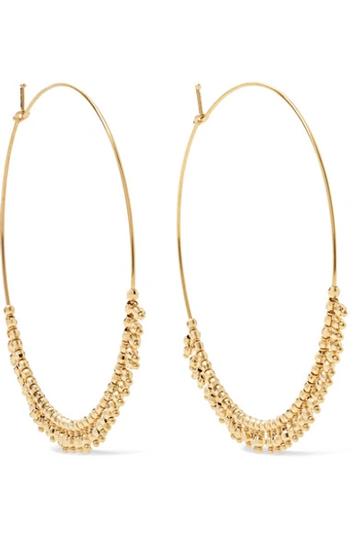 Shop Mizuki 14-karat Gold Hoop Earrings