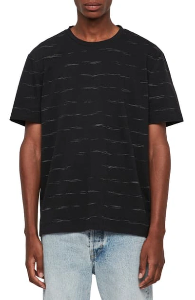 Shop Allsaints Iggy Regular Fit Crewneck T-shirt In Jet Black