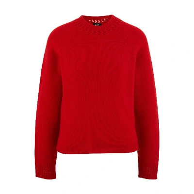 Shop A.p.c. Janet Jumper In Rouge
