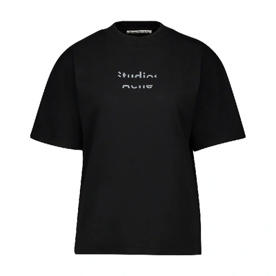 Shop Acne Studios Elyssia Logo T-shirt In Black