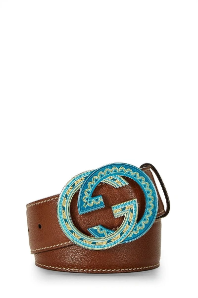 Pre-owned Gucci Brown Leather Belt