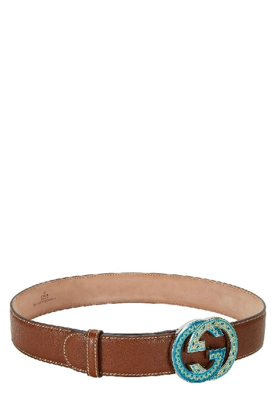 Pre-owned Gucci Brown Leather Belt