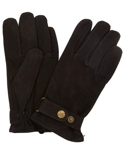 Shop Dents Wells Nubuck Gloves In Black