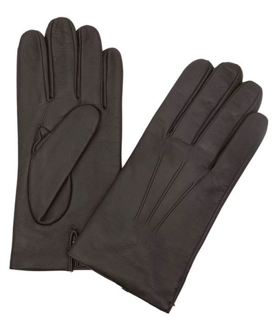 Shop Dents Bath Hairsheep Leather Gloves In Brown
