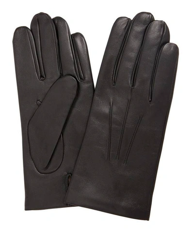 Shop Dents Bath Hairsheep Leather Gloves In Black