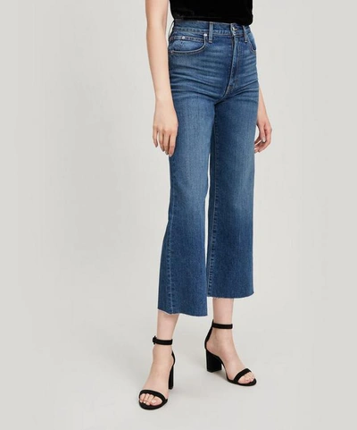 Shop Slvrlake Grace Cropped Wide-leg Jeans In Sleepy City