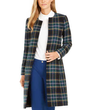 calvin klein open front long jacket