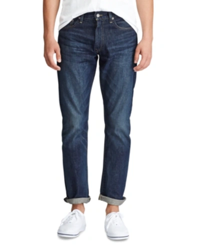 Shop Polo Ralph Lauren Men's Varick Slim Straight Jeans In Morris Dark