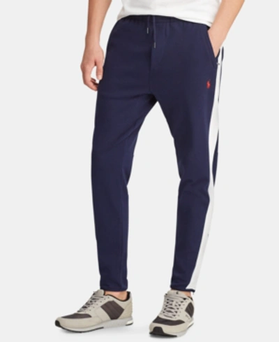 Shop Polo Ralph Lauren Men's Big & Tall Soft Cotton Active Jogger Pants In French Navy