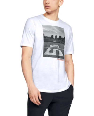 Shop Under Armour Men's Photo-graphic T-shirt In White