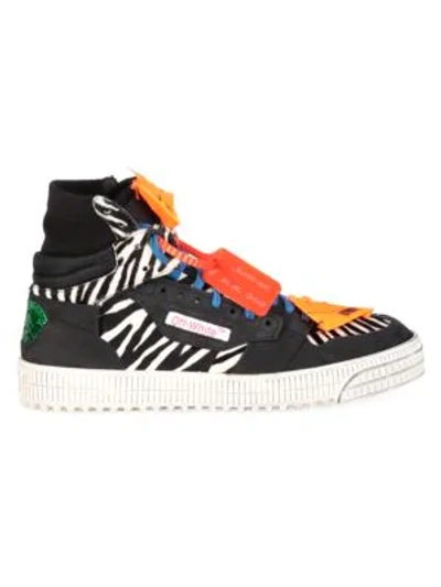 Shop Off-white Off-court Print Sneakers In Black Multi