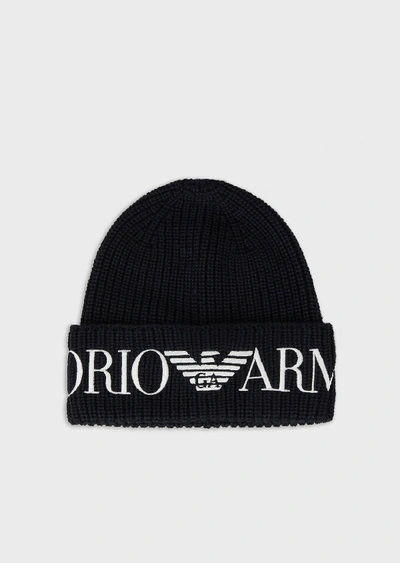 Shop Emporio Armani Beanies - Item 46665481 In Black