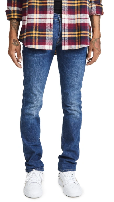 Shop Frame L'homme Slim Denim Jeans In Verdugo Verd Wash Verdugo Verd