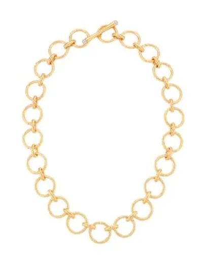 Shop Dean Davidson Women's 22" Yellow Goldplated & Labradorite Bamboo Motif Chain Necklace