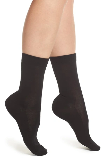 Shop Falke Family Crew Socks In Black