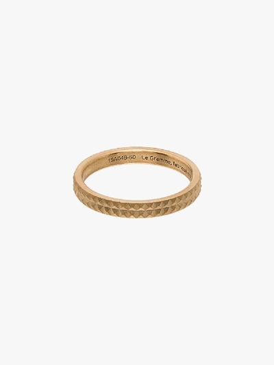 Shop Le Gramme 18k Yellow Gold La 5g Guilloché Brushed Ring