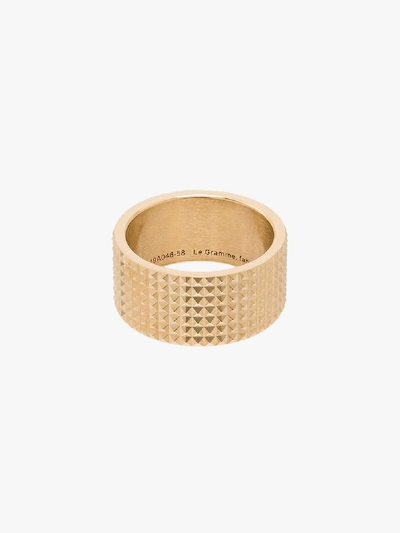 Shop Le Gramme 18k Yellow Gold 19g Guilloché Ring