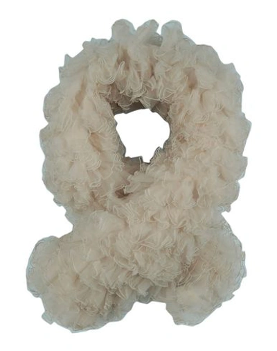 Shop Moschino Scarves In Ivory