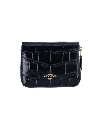 Shop Coach Wallet In Dark Blue