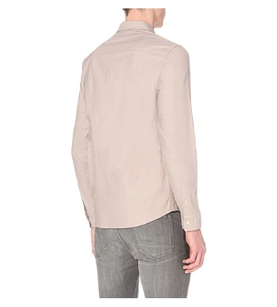 Shop Allsaints Hungtingdon Slim-fit Cotton Shirt In Pink