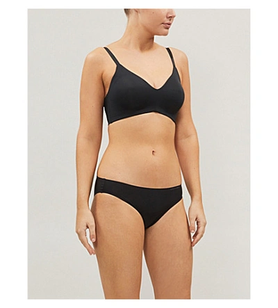 Shop Calvin Klein Invisibles Jersey Bikini Briefs In 001 Black