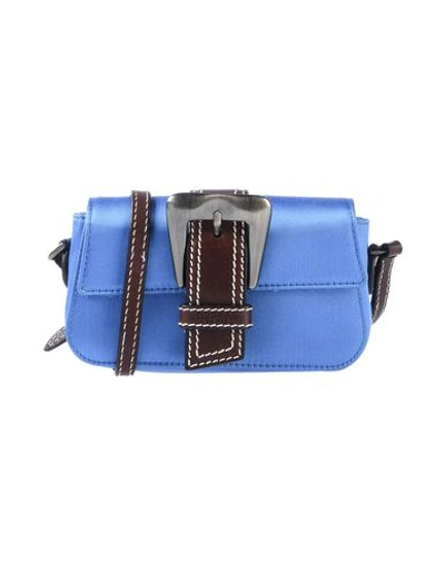 Shop Rochas Cross-body Bags In Pastel Blue