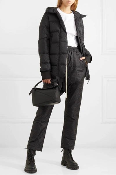Shop Canada Goose Alliston Hooded Quilted Shell Down Jacket In Black