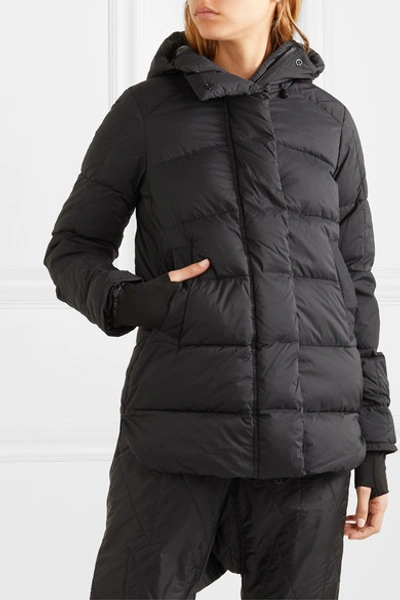 Shop Canada Goose Alliston Hooded Quilted Shell Down Jacket In Black