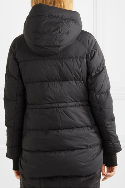 Shop Canada Goose Alliston Hooded Quilted Shell Down Jacket In Black