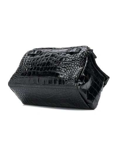 Shop Givenchy Black Embossed Mini Pandora Bag