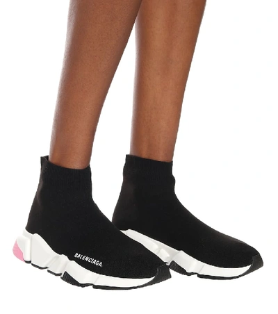 Shop Balenciaga Speed Sneakers In Black