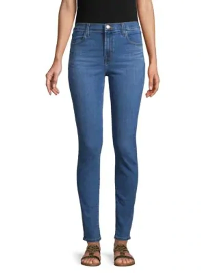 Shop J Brand Maria High-rise Skinny Jeans In Longing