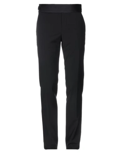 Shop Dolce & Gabbana Man Pants Black Size 28 Virgin Wool, Silk, Polyester
