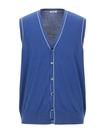 Shop Roda Man Cardigan Blue Size S Cotton, Cashmere