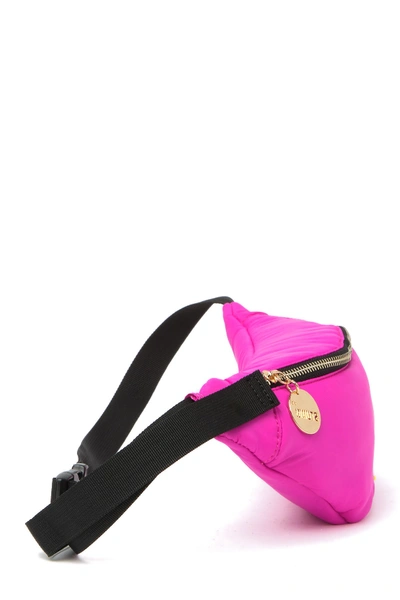 Shop Studio 33 Shook Puffer Belt Bag In Neon Pnk