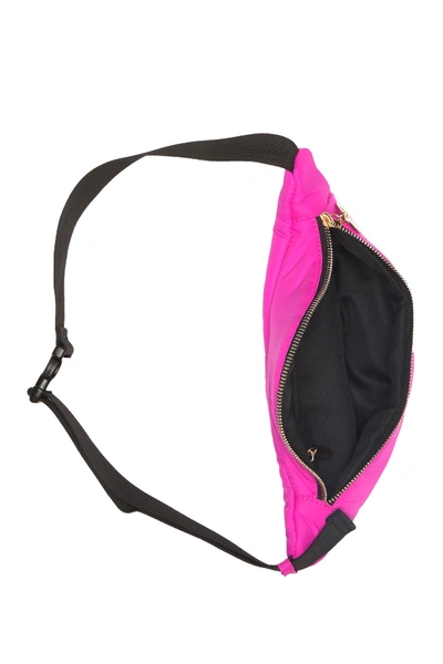 Shop Studio 33 Shook Puffer Belt Bag In Neon Pnk