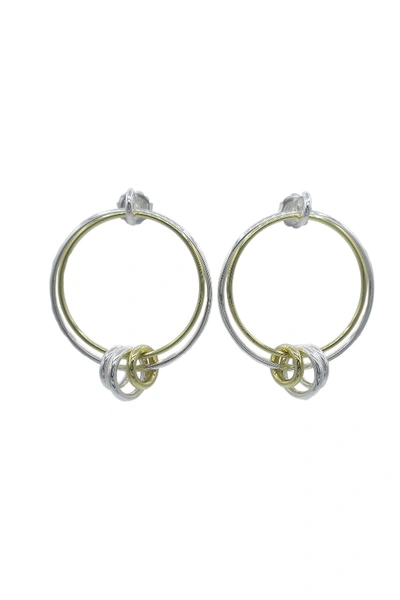 Shop Ippolita Sterling Silver & 18k Gold Classico Front-facing Nested Hoop Earrings