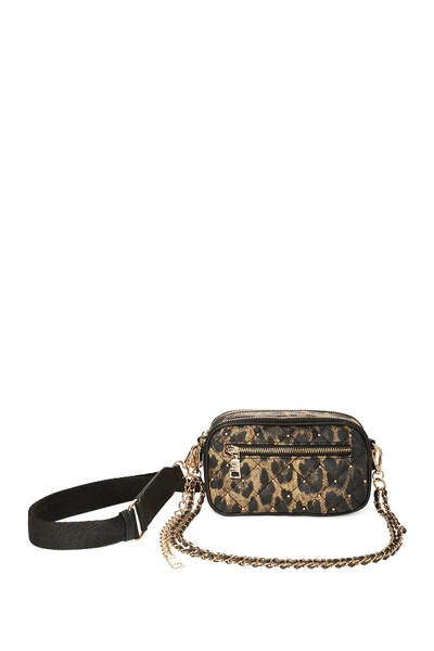 Shop Steve Madden Studded Faux Leather Belt Bag In Leopard
