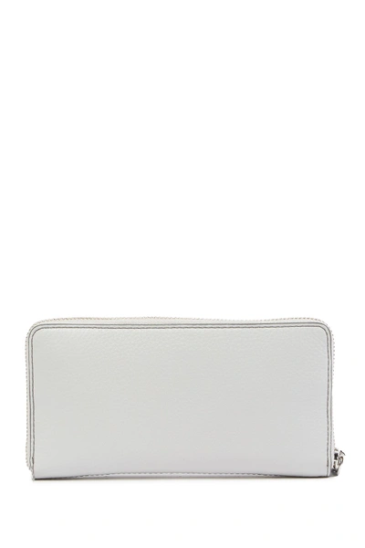 Shop Marc Jacobs Standard Continental Leather Wallet In Light Grey