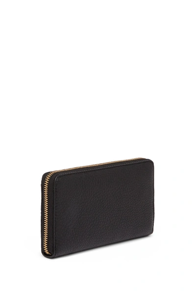 Shop Marc Jacobs Standard Continental Leather Wallet In Black