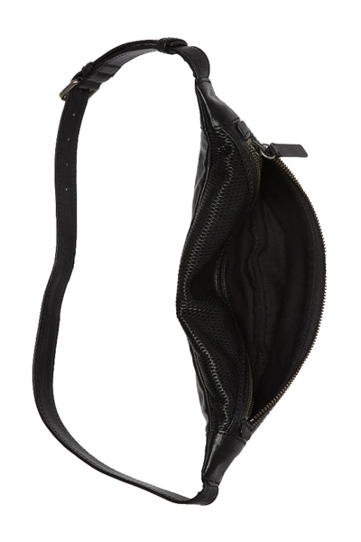 Shop Frye Lena Perforated Leather Belt Bag In Black
