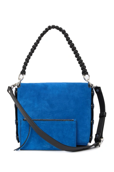 Shop Rag & Bone Atlas Suede Shoulder Bag In Br Ct/bk S