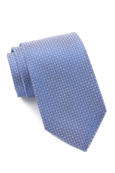 Shop Calvin Klein Diamond Geo Silk Tie In Blue