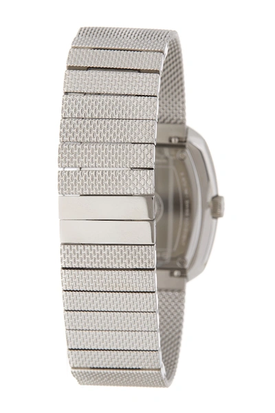 Shop Philip Stein Men's Oval Mesh Strap Watch, 47mm X 37mm In St. Steel