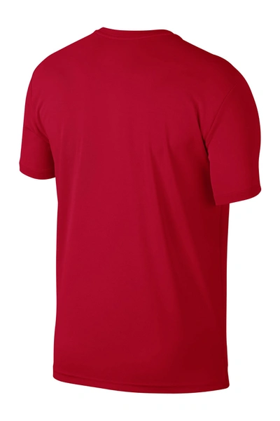 Shop Nike Super Set Dri-fit T-shirt In 657 University Red/black