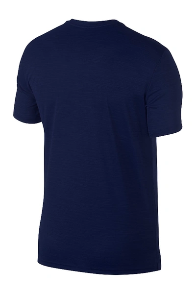 Shop Nike Super Set Dri-fit T-shirt In Blue Void/black