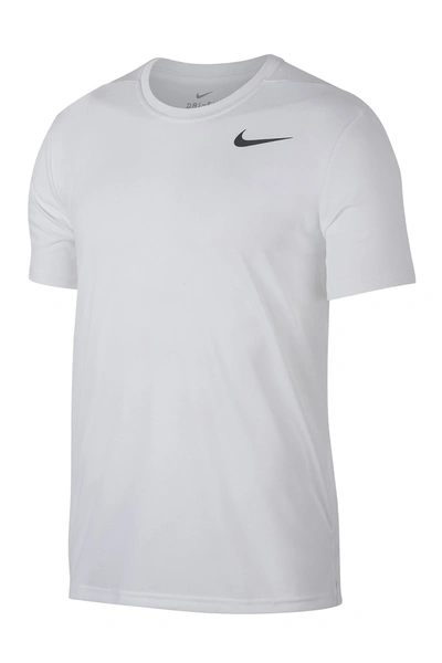 Shop Nike Super Set Dri-fit T-shirt In 100 White/black