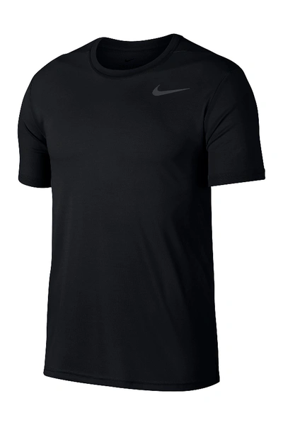 Shop Nike Super Set Dri-fit T-shirt In Black/mtlc Hematite